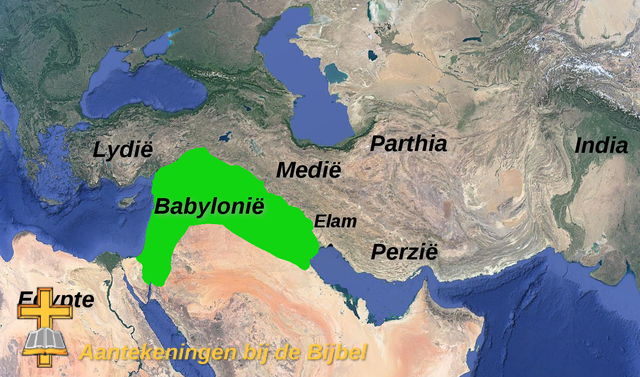 Babylonië, kaart