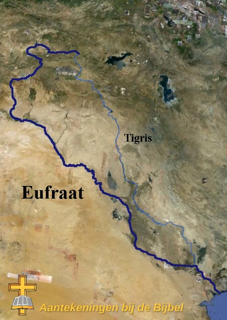 Eufraat, kaart
