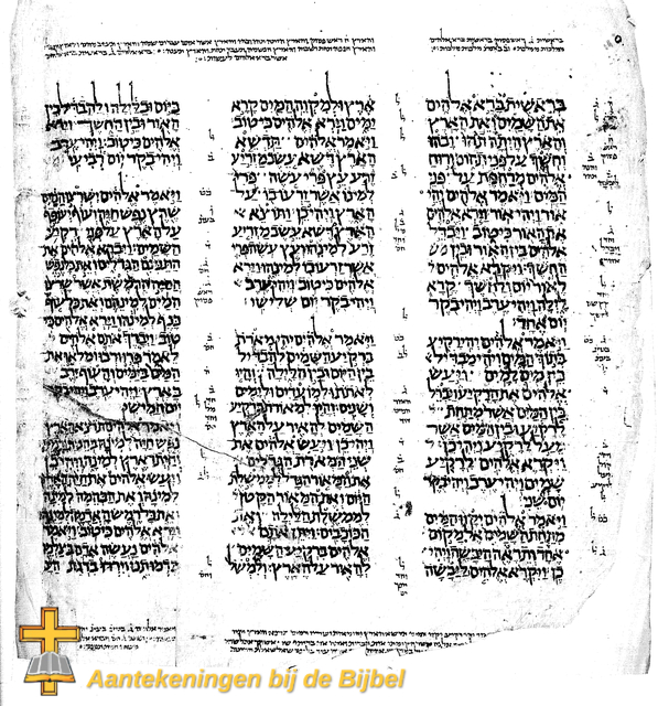 Leningrad Codex, Genesis 1