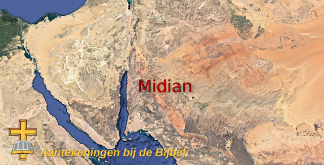 Kaart Midian