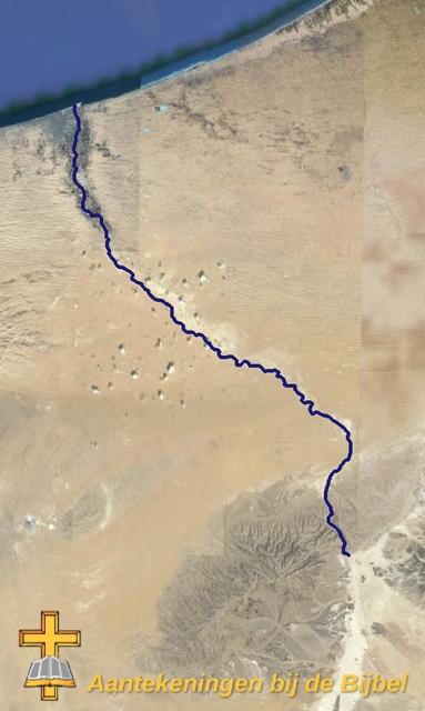Wadi Arish, kaart