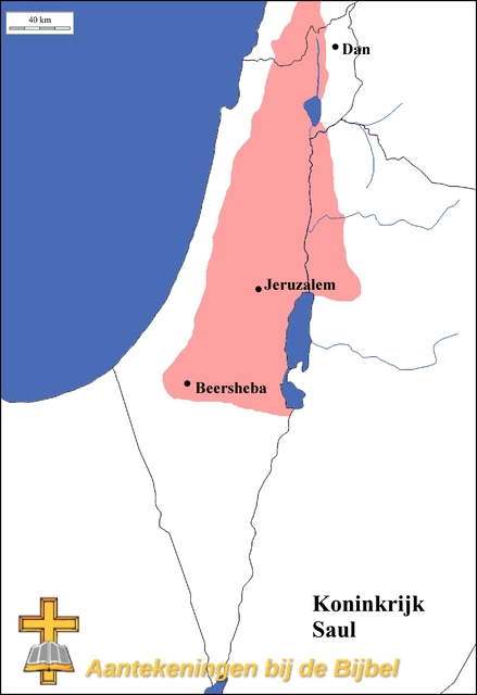 Koninkrijk Saul (Kaart)
