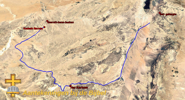 Weg naar Seïr (kaart)