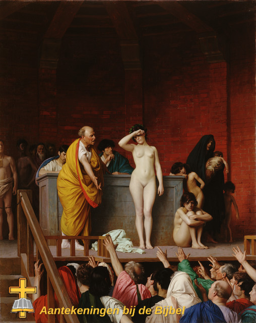 Slavenmarkt Rome door Jean-Léon Gérôme c1884