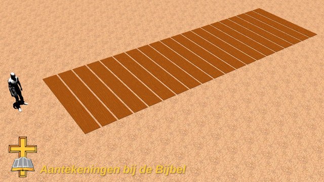 Tabernakel (Exodus 26:18) - Planken zuidzijde (1)