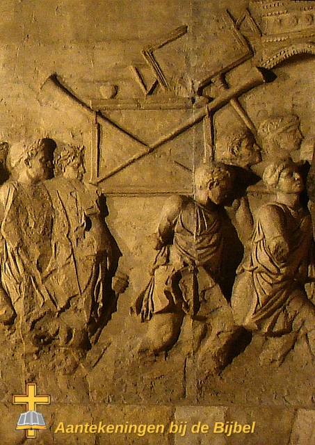 Tafel toonbroden op op Titusboog