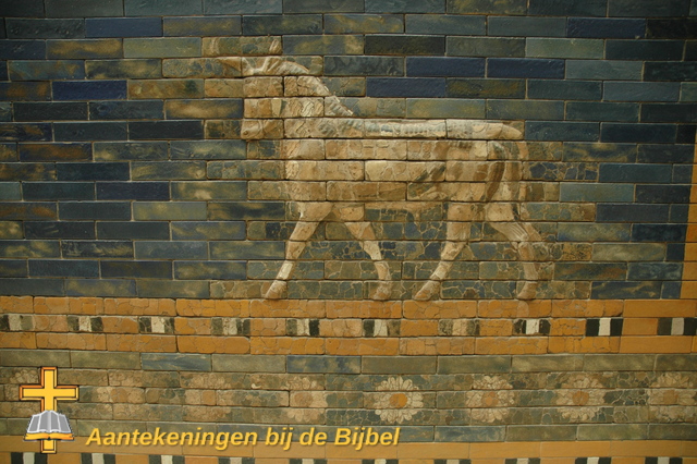 Wilde stier op de Ishtar poort
