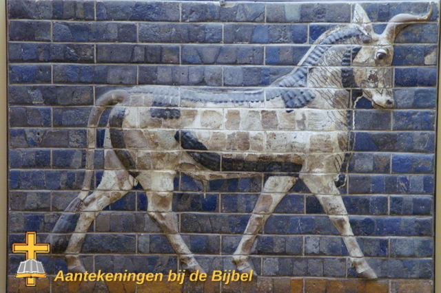Wilde stier op de Ishtar poort